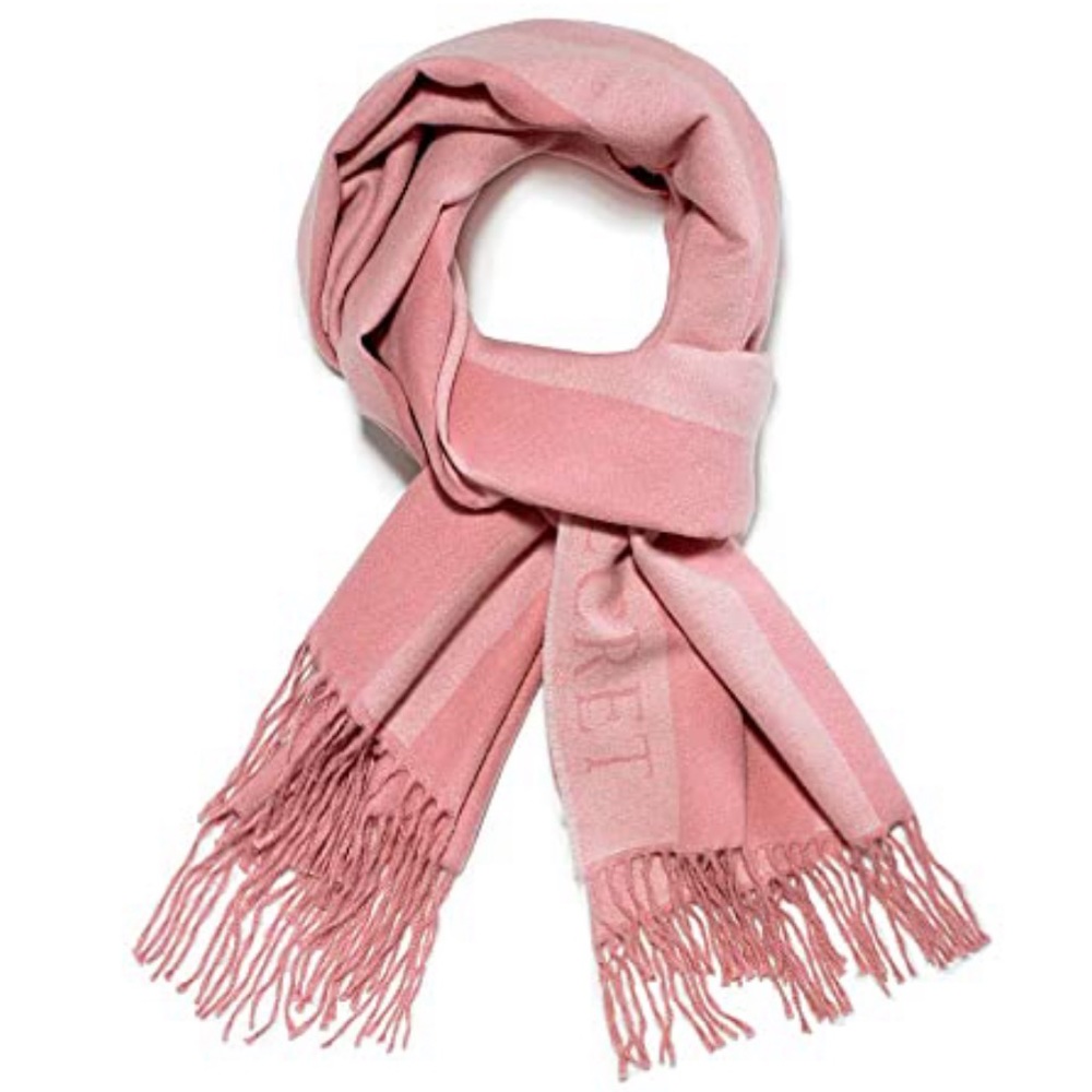 Victoria's Secret Angel Pink On Pink Stripe Scarf